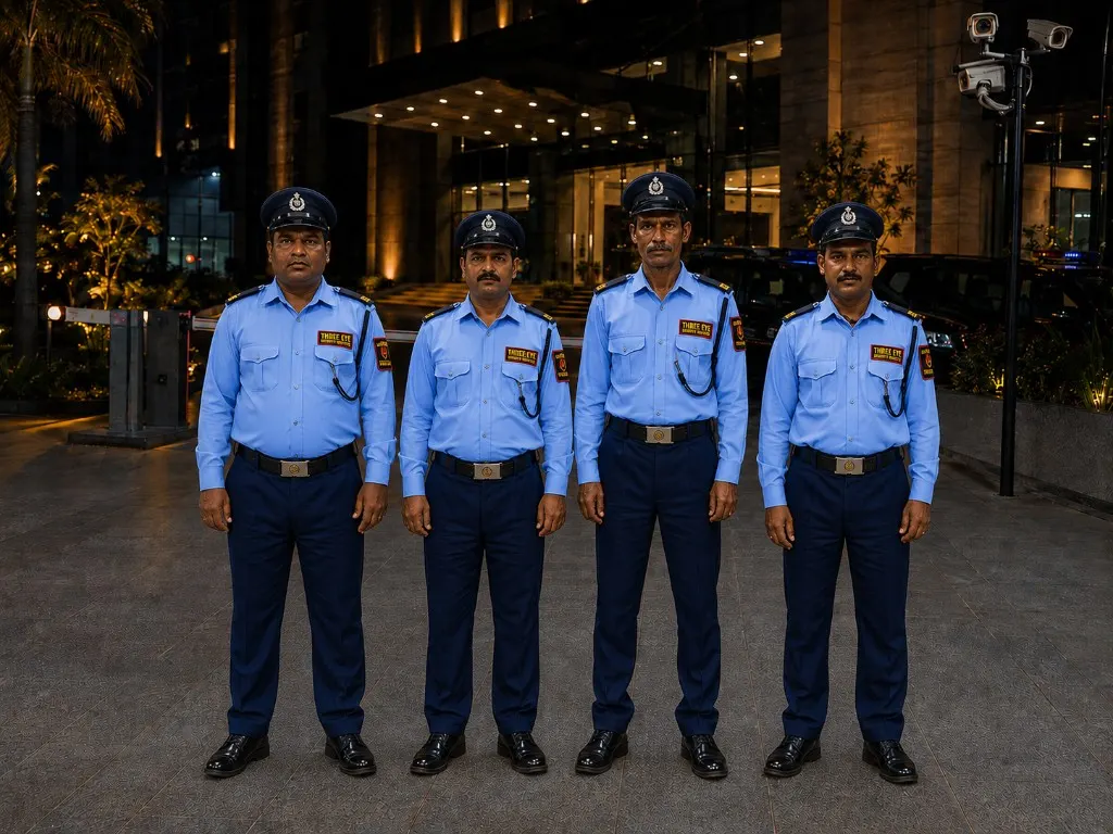 Three Eyes Security Services night duty security team on patrol